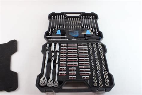 mechanics tool set in metal box 200-piece|Channellock Mechanic's Set with Carrying Case 200 pc..